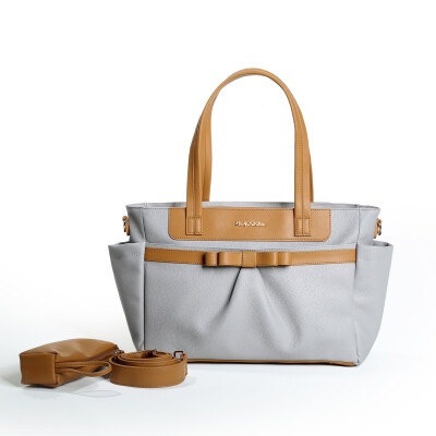 Wholesale Diaper Bag Baby Care My Collection 1082-7250 Gray - Tan