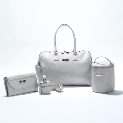 Wholesale Diaper Bag Baby Care Set 0-12M My Collection 1082-7240 Gray