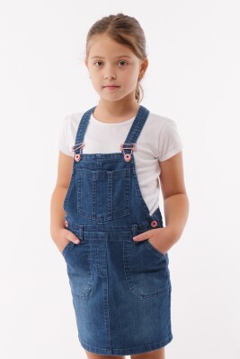 Wholesale Girl Skirted Overalls 2-5Y Varol Kids 1073-7279 - Varol Kids