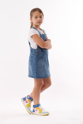 Wholesale Girl Skirted Overalls 2-5Y Varol Kids 1073-7279 - Varol Kids (1)