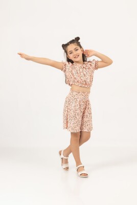 Wholesale Girls 2-Piece Blouse and Skirt Set 7-10Y Büşra Bebe 1016-24156 - Büşra Bebe