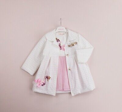 Wholesale Girls 2-Piece Coat and Dress Set 1-4Y BabyRose 1002-4018 - BabyRose (1)