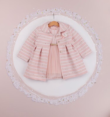 Wholesale Girls 2-Piece Coat and Dress Set 2-5Y BabyRose 1002-4228 - Babyrose (1)