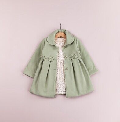 Wholesale Girls 2-Piece Coat and Dress Set 2-5Y BabyRose 1002-4359 Green Almond