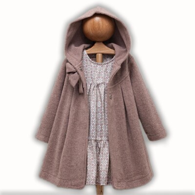 Wholesale Girls 2-Piece Coat and Dress Set 2-5Y Gocoland 2008-5132 Dusty Rose