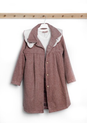 Wholesale Girls 2-Piece Coat and Dress Set 6-9Y Gocoland 2008-5079 Dusty Rose