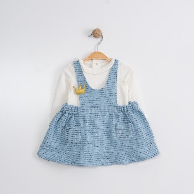 Wholesale Girls 2-Piece Dress and Blouse Set 1-4Y Tofigo 2013-9021 Blue