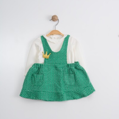 Wholesale Girls 2-Piece Dress and Blouse Set 1-4Y Tofigo 2013-9021 Green