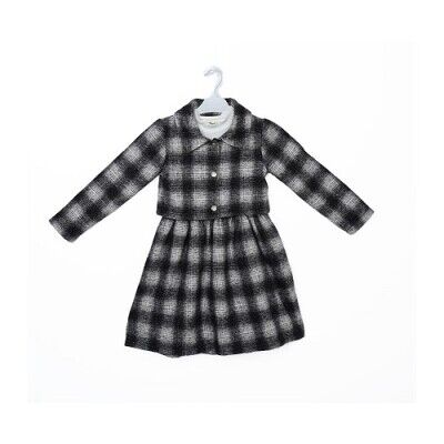 Wholesale Girls 2-Piece Dress and Jacket Set 3-6Y Büşra Bebe 1016-23231 - Büşra Bebe