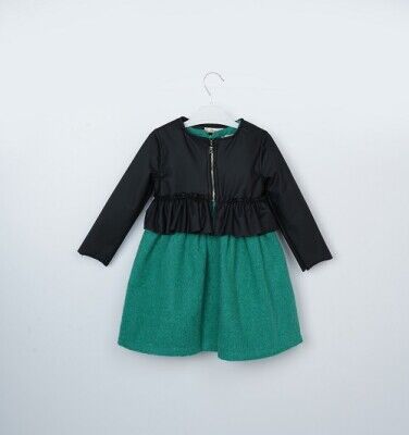 Wholesale Girls 2-Piece Jacket and Dress Set 3-6Y Büşra Bebe 1016-23249 - Büşra Bebe
