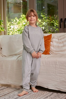 Wholesale Girls 2-Piece Pajama Set 3-12Y Zeyland 1070-ZK24-110230 Gray