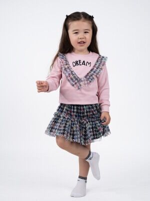 Wholesale Girls 2-Piece Skirt and Sweat 1-5Y Serkon Baby&Kids 1084-M0588 - Serkon Baby&Kids
