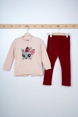 Wholesale Girls 2-Piece Sweatshirts and Leggings Set 3-6Y Elnino 1025-21605 - Elnino (1)