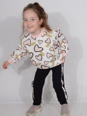 Wholesale Girls 2-Piece Tracksuit Set 1-5Y Serkon Baby&Kids 1084-M0503 - Serkon Baby&Kids