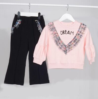 Wholesale Girls 2-Piece Tracksuit Set 1-5Y Serkon Baby&Kids 1084-M0557 - Serkon Baby&Kids (1)