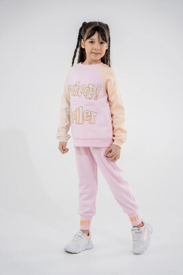 Wholesale Girls 2-Piece Tracksuit Set 5-8Y Eray Kids 1044-6219 Pink