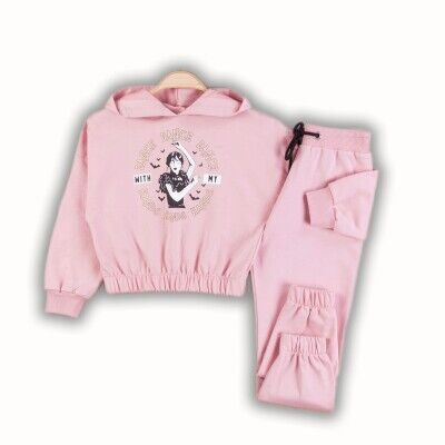 Wholesale Girls 2-Piece Tracksuit Set 6-12Y Gocoland 2008-5146 Blanced Almond