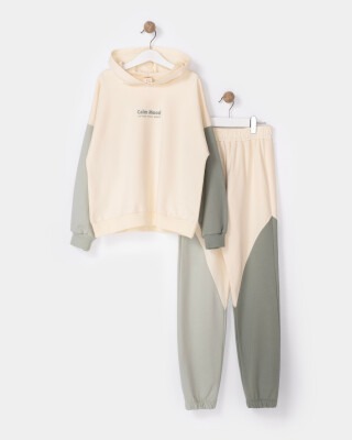 Wholesale Girls 2-Piece Tracksuit Set 7-10Y Miniloox 1054-23828 - Miniloox