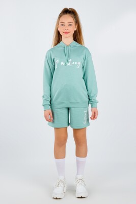Wholesale Girls 2-Piece Tracksuit Set 8-14Y DMB Boys&Girls 1081-9525 Mint Green 
