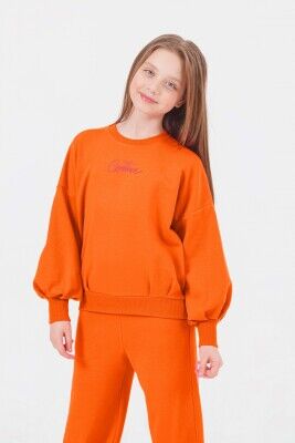 Wholesale Girls 2-Piece Tracksuit Set 9-14Y DMB Boys&Girls 1081-9701 Orange