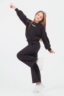 Wholesale Girls 2-Piece Tracksuit Set 9-14Y DMB Boys&Girls 1081-9701 Smoked Color