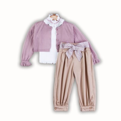 Wholesale Girls 3-Piece Jacket Shirt and Pants Set 2-5Y Gocoland 2008-5122 - Gocoland (1)
