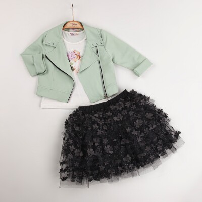 Wholesale Girls 3-Piece Jacket, Tulle Skirt and Body Set 2-6Y Miss Lore 1055-5531 - Miss Lore (1)