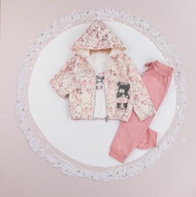 Wholesale Girls 3-Piece Tracksuit Set 2-5Y BabyRose 1002-7726 - BabyRose