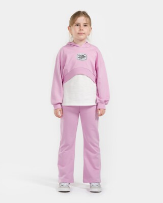 Wholesale Girls 3-Piece Tracksuit Set 7-10Y Miniloox 1054-23803 - Miniloox