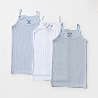 Wholesale Girls 5-Piece Undershirt Set 3-12Y Defne 1064-DFN-A052-23 - Defne