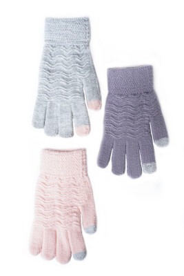 Wholesale Girls 6-Piece Gloves 9-12Y kitti 1085-K23240-01 Mix