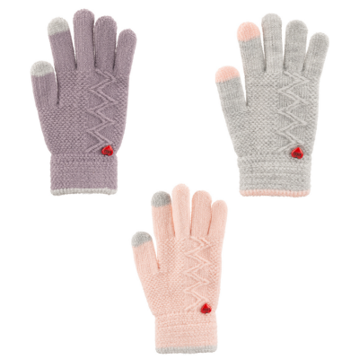Wholesale Girls 6-Piece Gloves 9-12Y kitti 1085-K23240-02 - kitti