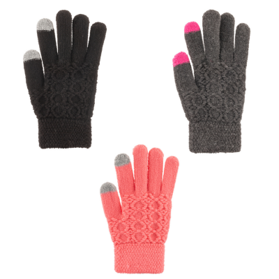 Wholesale Girls 6-Piece Gloves 9-15Y kitti 1085-K2240-01 - kitti