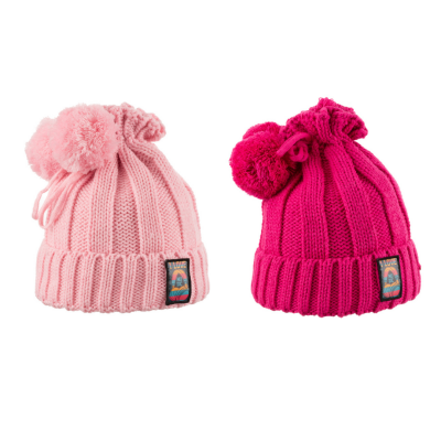 Wholesale Girls 6-Piece Knitted Hat 4-8Y kitti 1085-K23130-01 - kitti