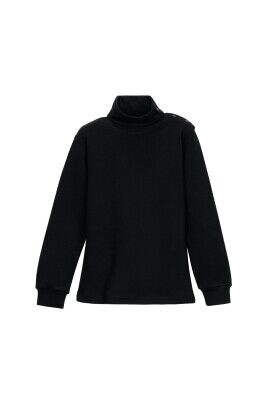 Wholesale Girls Basic Turtleneck Sweater 1-4Y Lovetti 1032-1400 - Lovetti