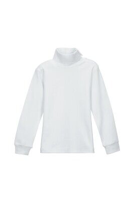 Wholesale Girls Basic Turtleneck Sweater 1-4Y Lovetti 1032-1400 White