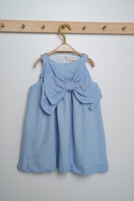 Wholesale Girls Blouse 3-6Y Büşra Bebe 1016-23115 Blue
