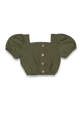 Wholesale Girls Blouse 6-14Y Panino 1077-22030 Khaki