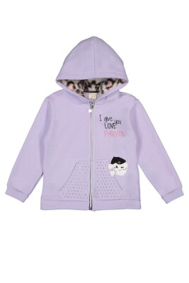 Wholesale Girls Cardigan 1-4Y Divonette 1023-2000-2 Lilac
