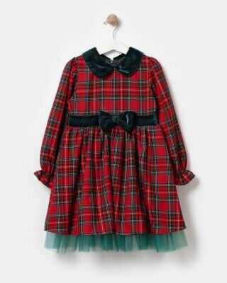 Wholesale Girls Christmas Dress 5-8Y Bupper Kids 1053-23959 - Bupper Kids