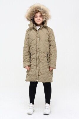 Wholesale Girls Coat 6-14Y Benitto Kids 2007-51261 Green