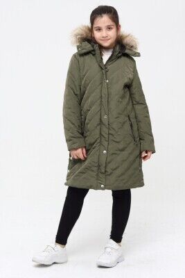 Wholesale Girls Coat 6-14Y Benitto Kids 2007-51261 Khaki