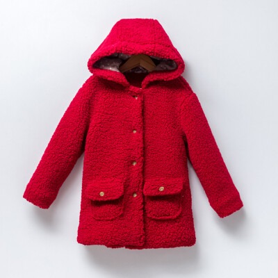 Wholesale Girls Coat 6-9Y Cumino 1014-CMN3376 Red