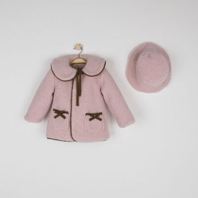 Wholesale Girls Coat with Hat 2-5Y Cumino 1014-CMN3387 - Cumino (1)