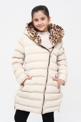 Wholesale Girls Coats 6-14Y Benitto Kids 2007-51219 Beige