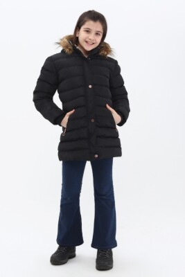 Wholesale Girls Coats 6-14Y Benitto Kids 2007-51221 Black