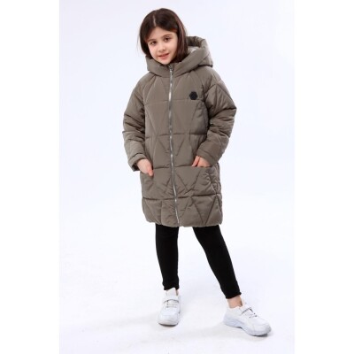Wholesale Girls Coats 6-14Y Benitto Kids 2007-51251 Khaki