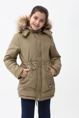 Wholesale Girls Coats 6-14Y Benitto Kids 2007-51256 Khaki