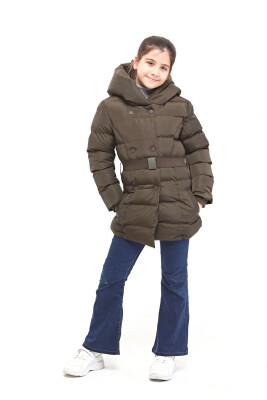Wholesale Girls Coats 6-14Y Benitto Kids 2007-51266 Khaki