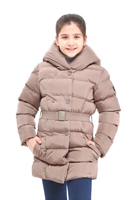 Wholesale Girls Coats 6-14Y Benitto Kids 2007-51266 Brown